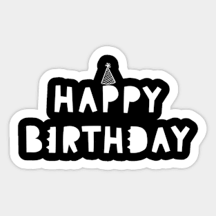 happy Birthday Party Sticker